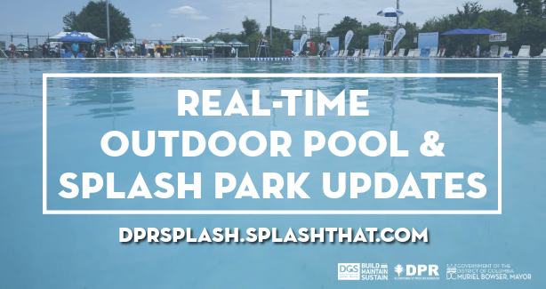 real time outdoor pools and splash park updates