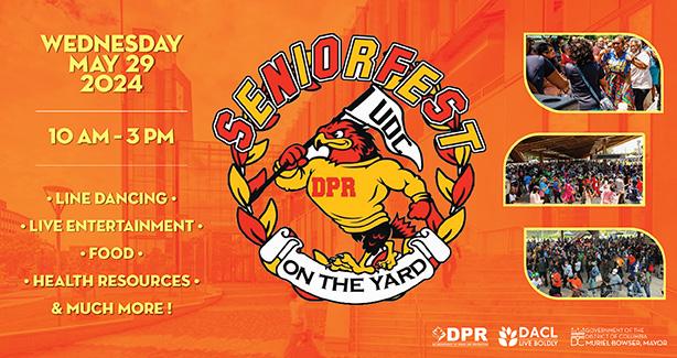 Senior Fest 2024: On the Yard Info Flyer
