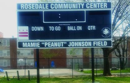 Leaderboard at Rosedall Community Center/Mamie "Peanut" Johnson Field