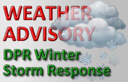 DPR Winter Storm Response/Weather Advisory logo