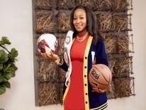 Headshot of DPR Director Thennie Freeman holding a basketball and a soccer ball Headshot of DPR Director Thennie Freeman holding a basketball and a soccer ball