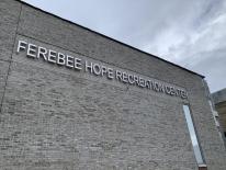 Facade of a building reading Ferebee-Hope Recreation Center